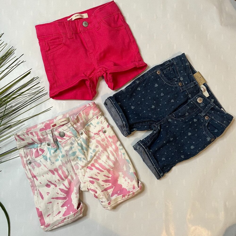 Trendy Levi's Jorts (Jean Shorts) Bundle - Toddler Size 2T